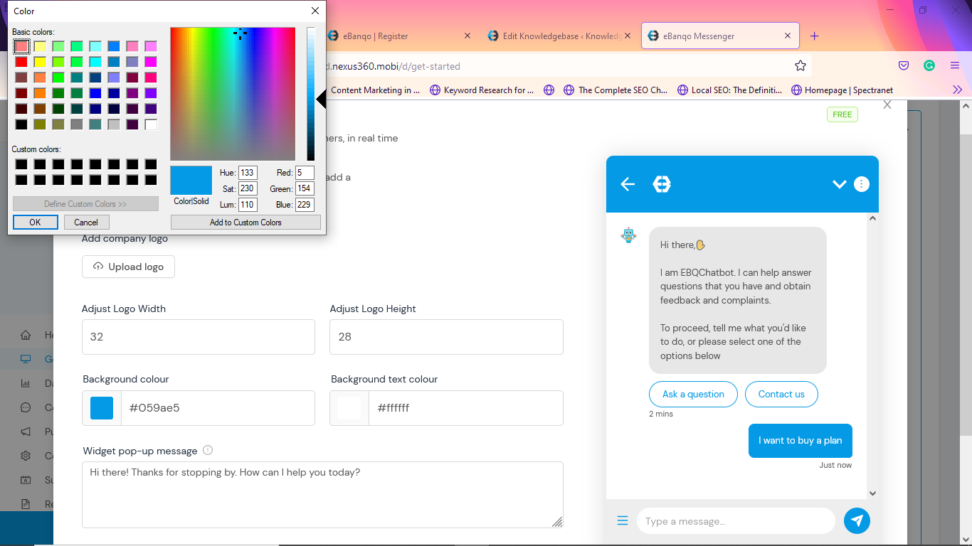 Color selector