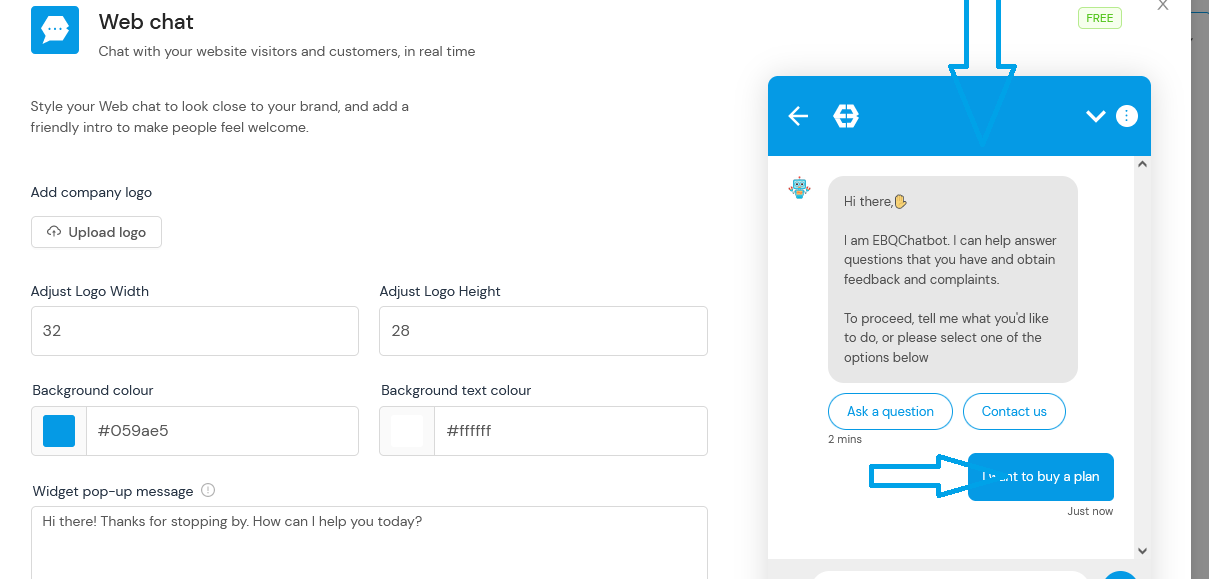 Header color settings