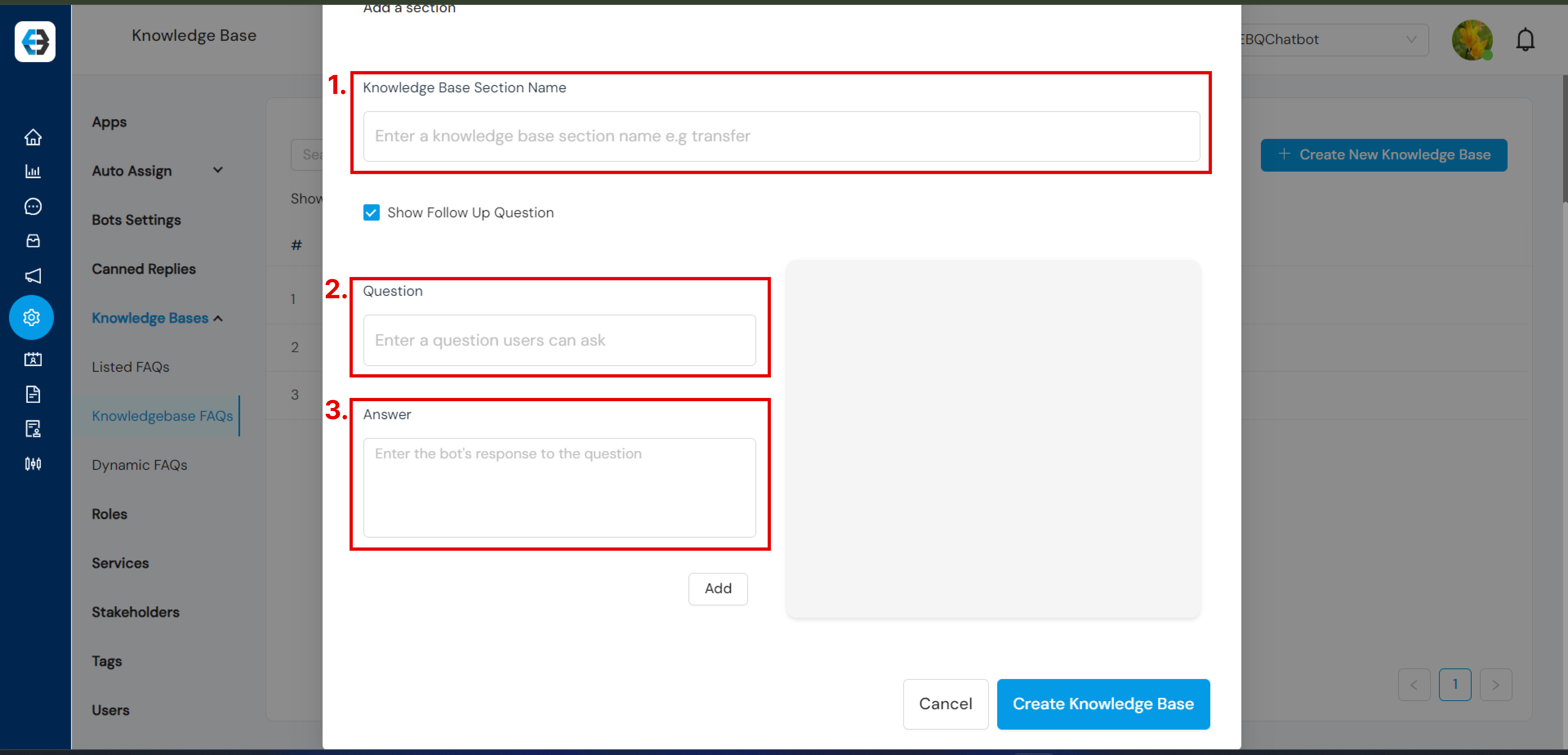 Knowledge Base FAQs