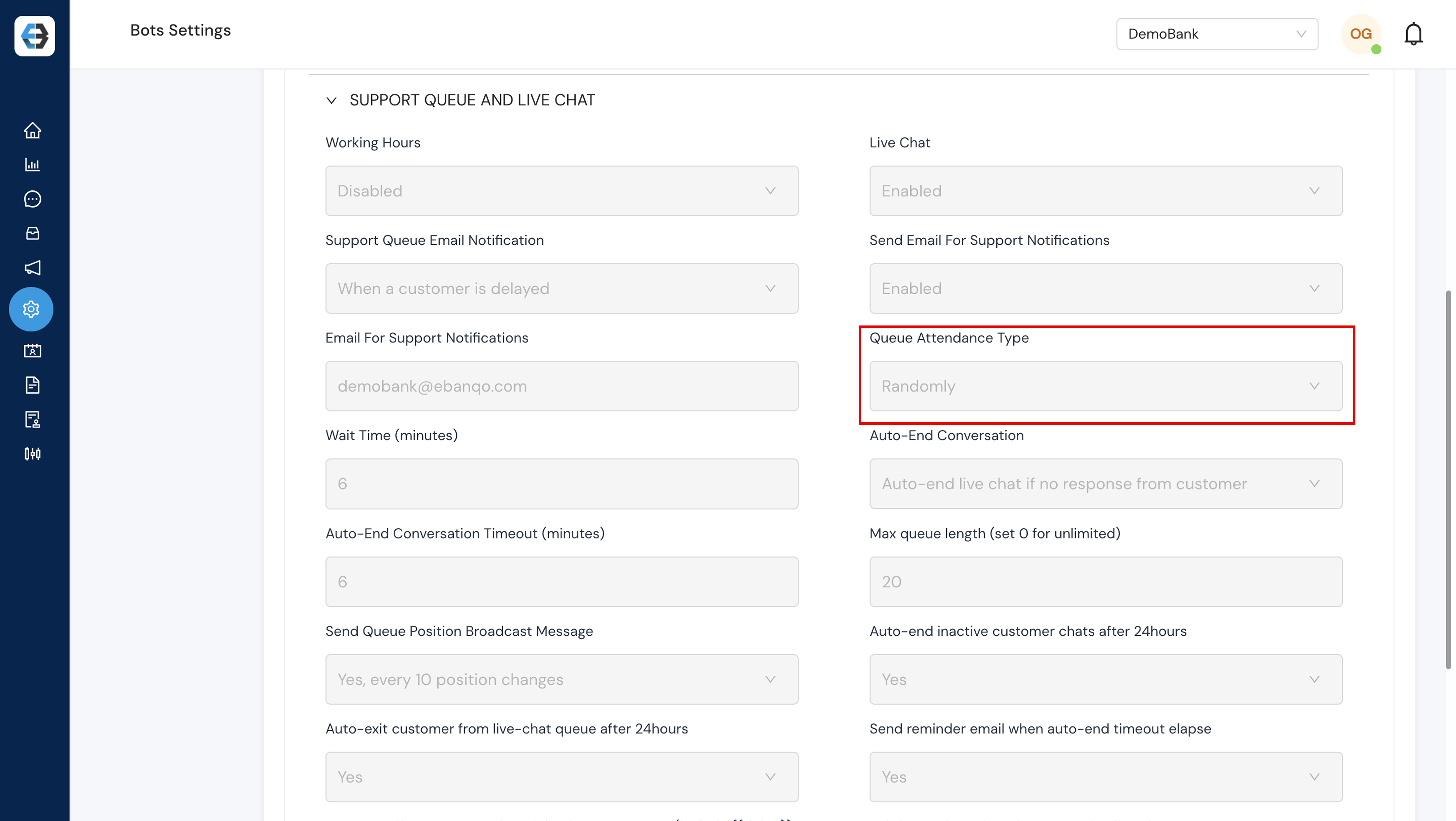 Bot Settings
