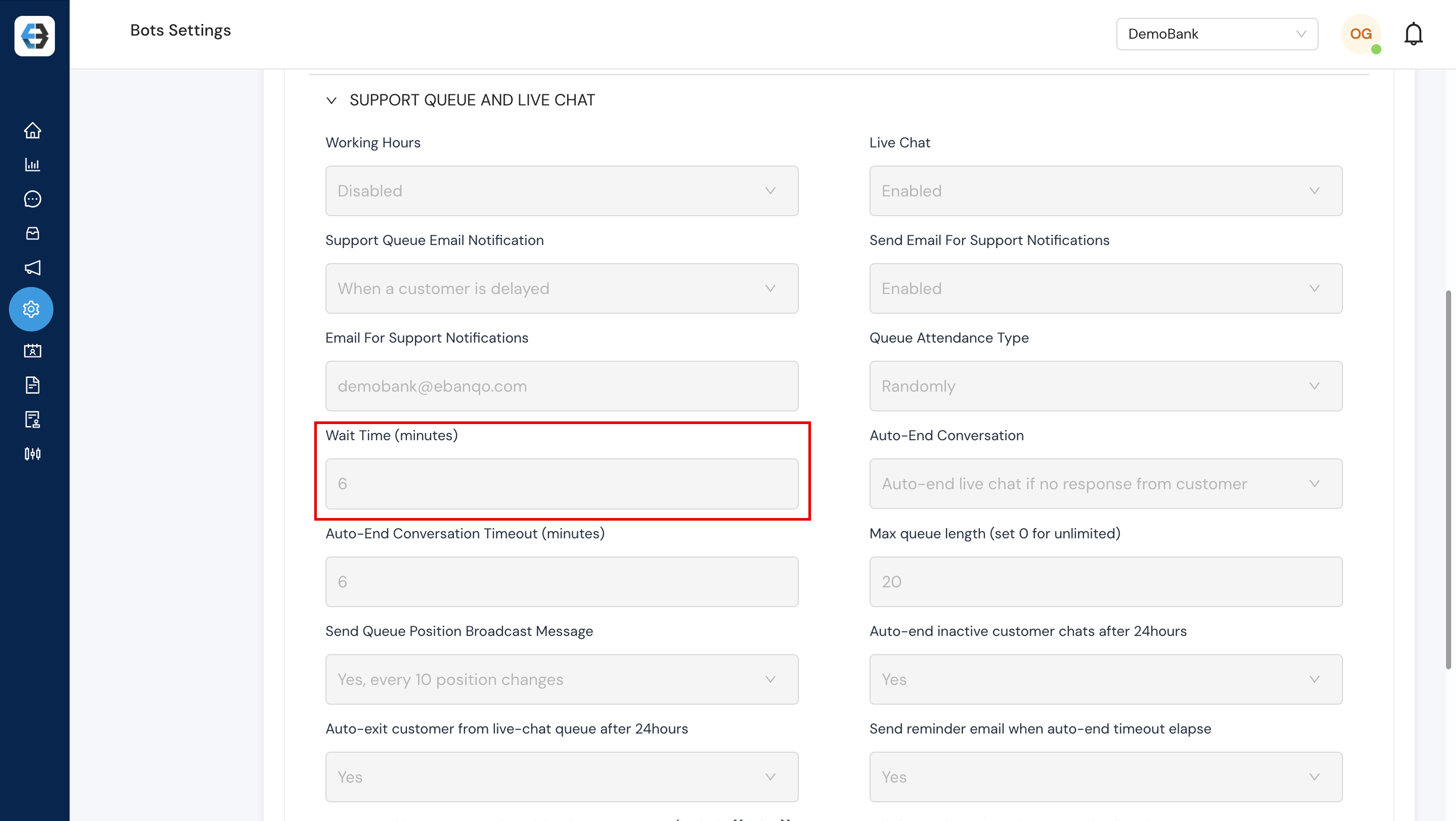 Bot Settings