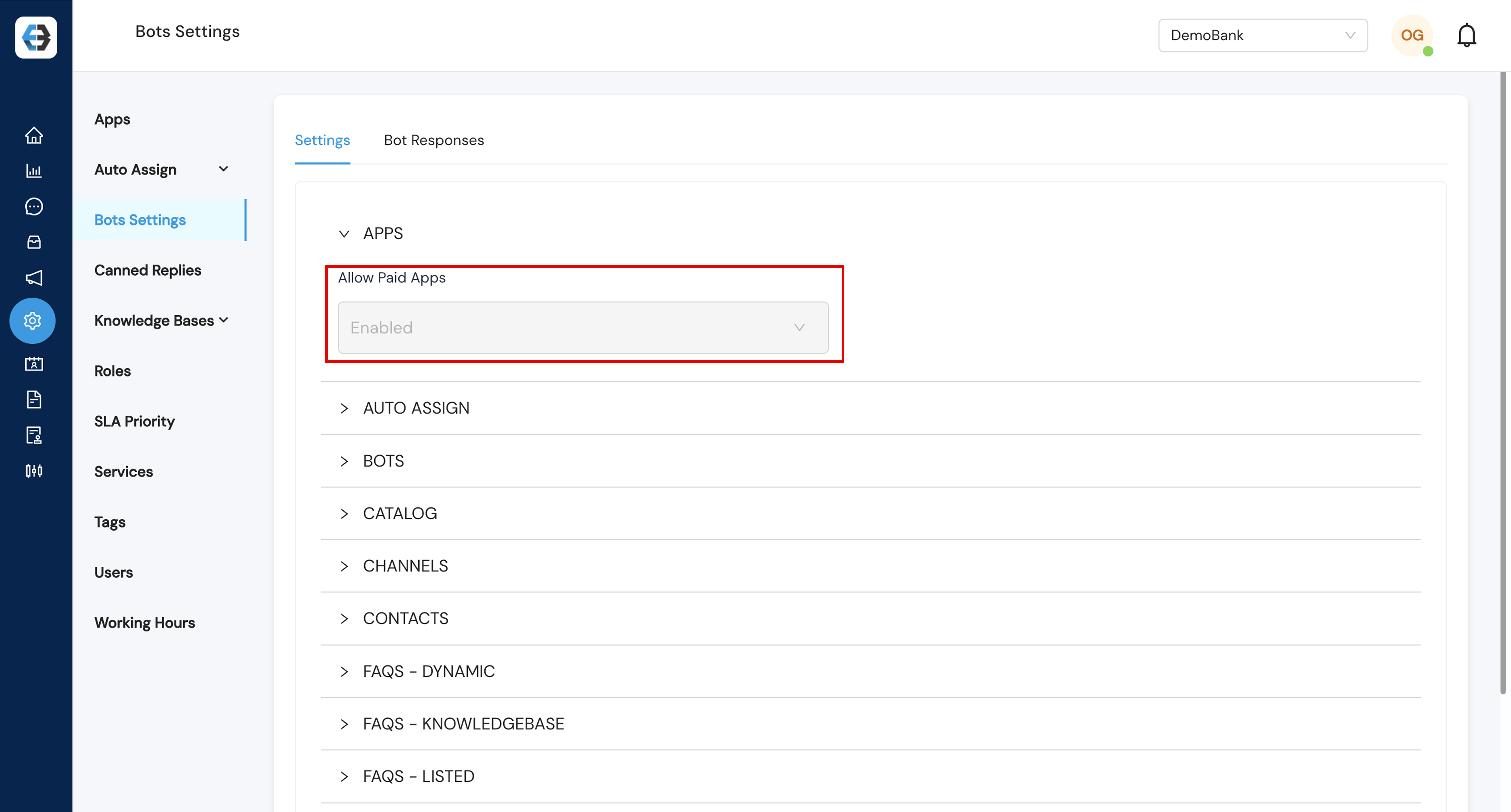 Bot Settings